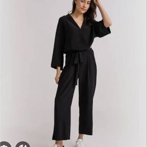 Grana Wrap Jumpsuit (100% Silk)